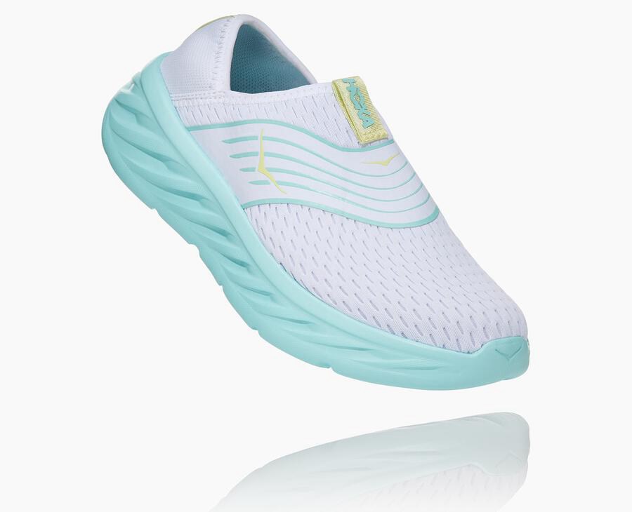 Hoka One One Sandalet Kadın Beyaz/Mavi - Ora Recovery - NF7092435